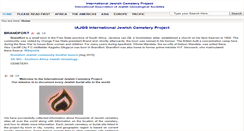 Desktop Screenshot of iajgsjewishcemeteryproject.org